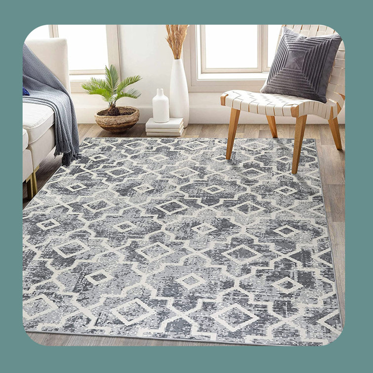 House of Hampton® Esenia Faux Wool Machine Washable Rug | Wayfair